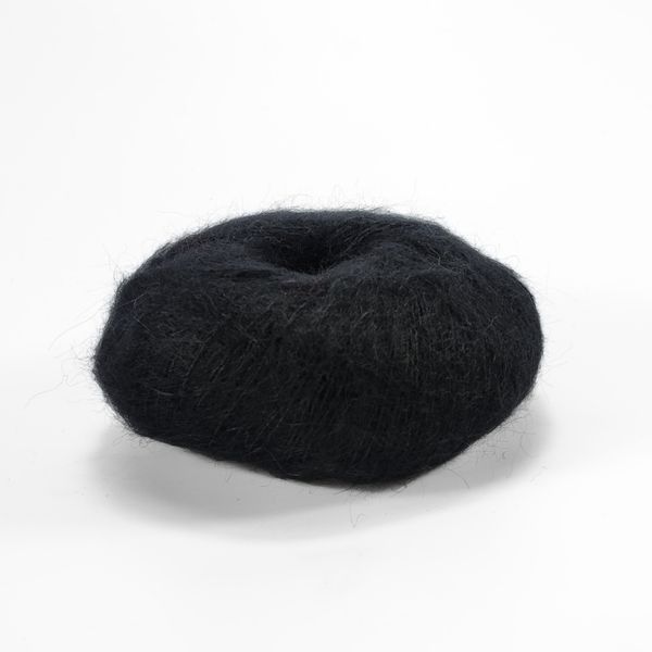 Пряжа Silk Mohair/Силк Мохер, черный 6037, Lana Gatto 1547 фото