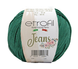 Пряжа Etrofil Jeans/Этрофил Джинс, темно-зеленый 040, Etrofil 5356 фото