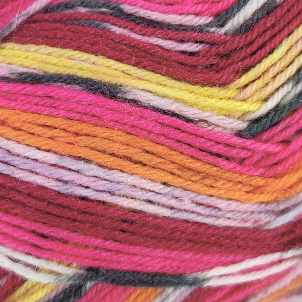 Пряжа Baby Jacquard/Бебі Жаккард, мультіколор 605, Tropical Lane 3837 фото