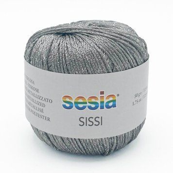 Пряжа Sissi/Сіссі, сірий 0012, Sesia 5850 фото