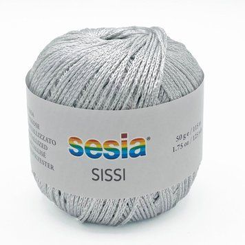 Пряжа Sissi/Сіссі, білий 0051, Sesia 5851 фото