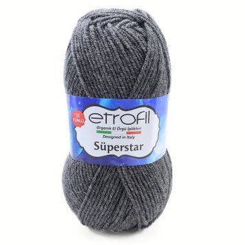 Пряжа Superstar/Суперстар, сірий 79027, Etrofil 136 фото