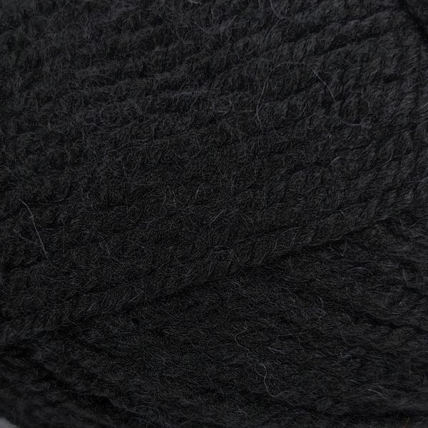 Пряжа Nice Woolly/Найс Вулл, чорний NW024, Lady Yarn 2455 фото