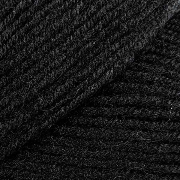 Пряжа Super Wool/Супер Вул, чорний NW024, Lady Yarn 2421 фото