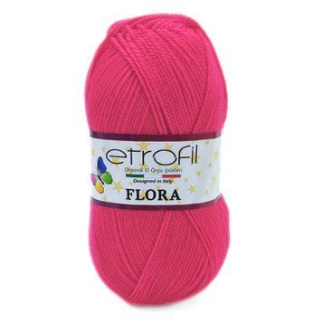 Пряжа Flora/Флора, герань 73030, Etrofil 345 фото