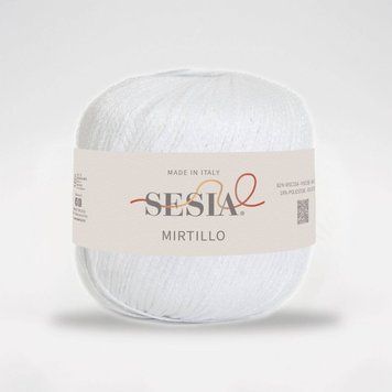 Пряжа Mirtillo/Міртілло, білий 0051, Sesia 5790 фото