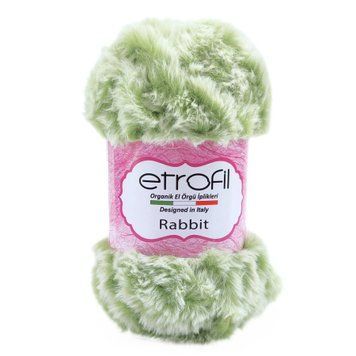 Пряжа Rabbit/Реббіт, світло-зелений меланж 74231, Etrofil 468 фото