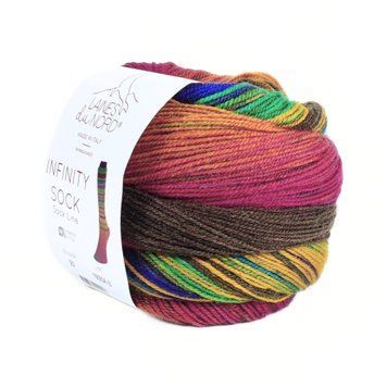 Пряжа Infinity Sock/Інфініті Сок, мультіколор-смуги 20, Laines du Nord 3909 фото