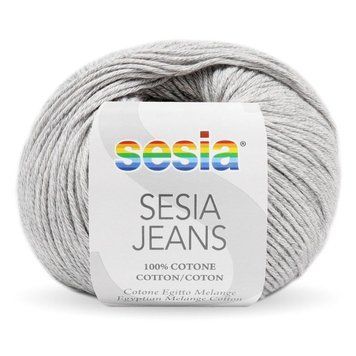 Пряжа Jeans/Джинс, світло-сірий 0012, Sesia 5837 фото