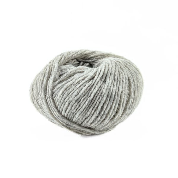 Soft Carded Merino Yarn, light gray 1, Laines du Nord