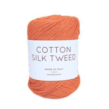 Пряжа Cotton Silk Tweed/Котон Сілк Твід, помаранчевий 8872, Laines du Nord 3163 фото