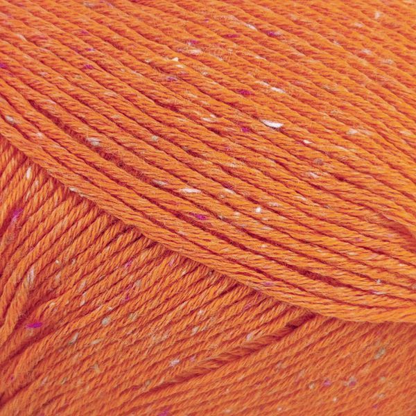 Cotton Silk Tweed Yarn, orange 8872, Laines du Nord