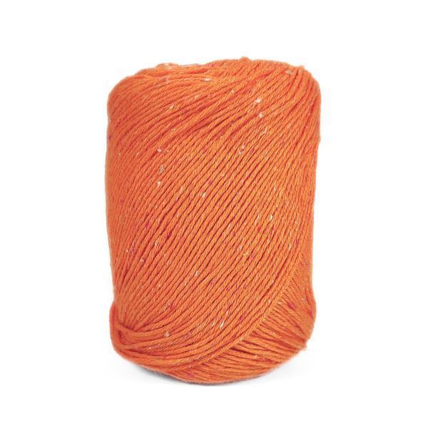 Cotton Silk Tweed Yarn, orange 8872, Laines du Nord