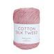 Cotton Silk Tweed Yarn, soft pink 5720, Laines du Nord