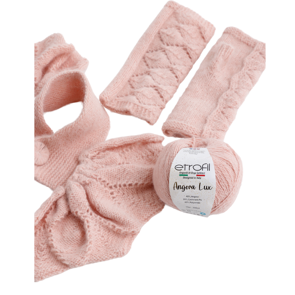 Пряжа Angora Lux/Ангора Люкс, ніжно-рожевий 70338, Etrofil 5229 фото