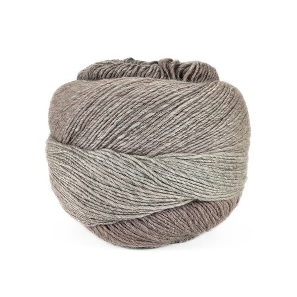 Poema Cashmere yarn, beige-grey multicolour 101, Laines du Nord