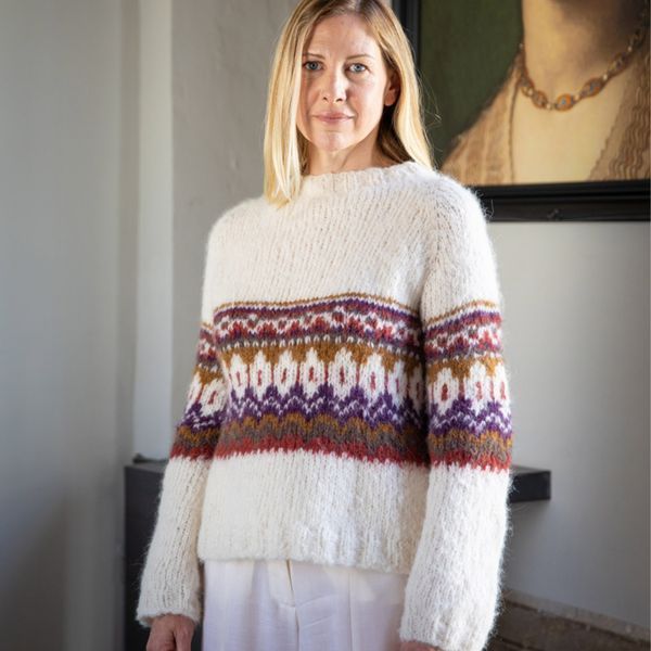 Alpaca Brushed Yarn, purple 6, Laines du Nord