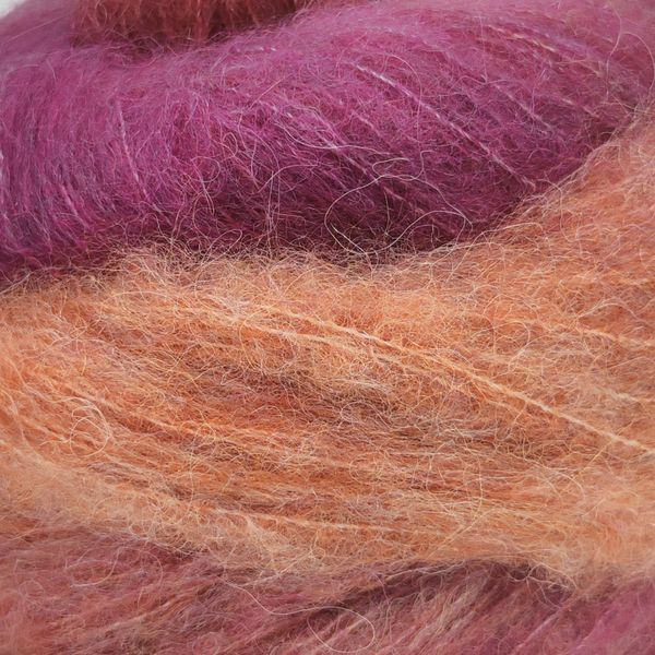 Пряжа Poema Alpaca/Поэма Альпака, фуксия-бордо-кирпичный 16, Laines du Nord 3725 фото